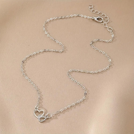 Cozynest™ Dual Heart Silver Plated Pendant for Women 💖✨