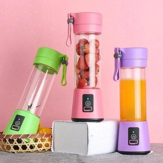 Cozynest™ 6-Blade USB Juicer – Portable Smoothie & Shake Maker (380ml)