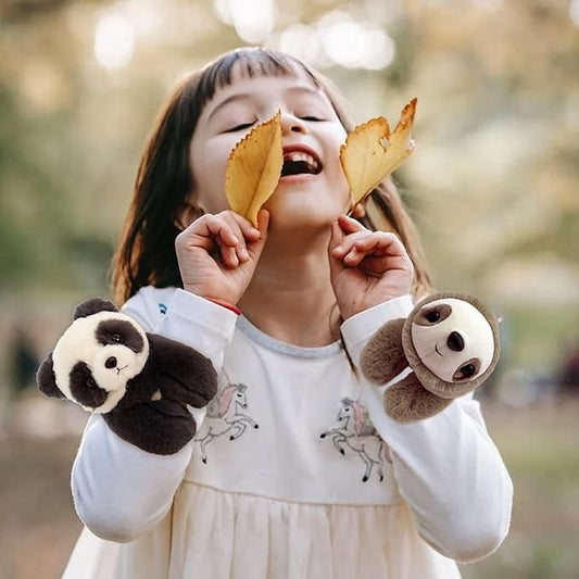 CozyNest™ Plush Panda Slap Bracelet – Cute & Cuddly Wearable Toy for Gifting