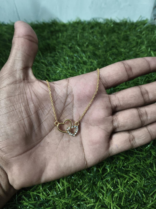 Cozynest™ Dual Heart Silver Plated Pendant for Women 💖✨