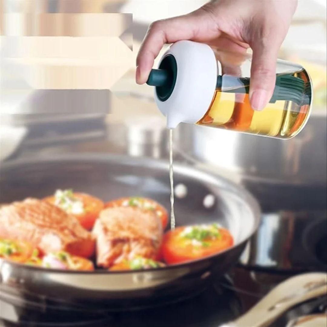 Cozynest 2-in-1 Oil Dispenser with Silicone Brush – Easy, Mess-Free Cooking
