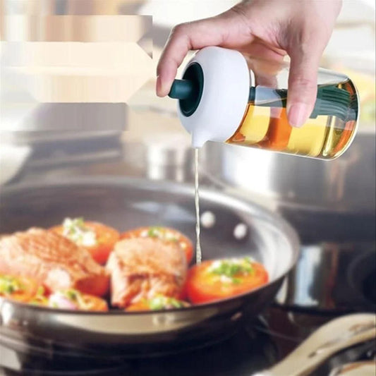 Cozynest 2-in-1 Oil Dispenser with Silicone Brush – Easy, Mess-Free Cooking
