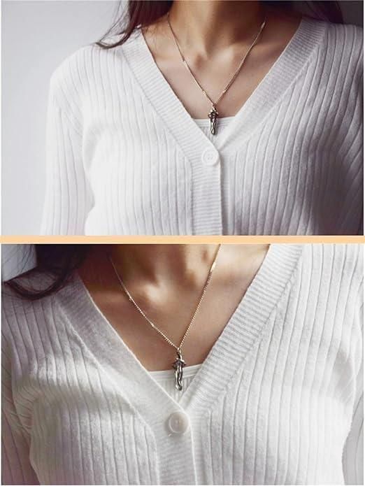 Cozynest™ Hug-Inspired Couple Pendant – Silver & Black Bonded Chain Set 💑🖤