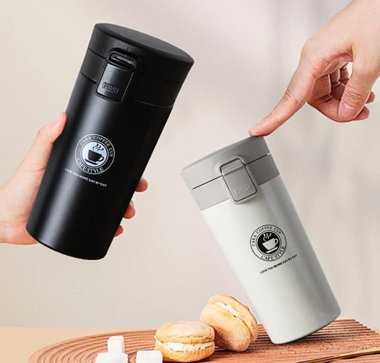 Cozynest™ Maroon Smart Grip Thermo Flask – 380ML | Spill-Proof Sipper 💼