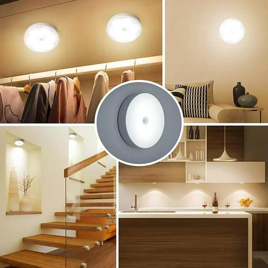 Cozynest GlowGuard™ – Wireless Motion Sensor LED Night Light (USB Rechargeable)