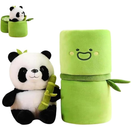 Cozynest™ Adorable Panda Plush with Bamboo – Perfect Gift for All Ages 🎁🐼