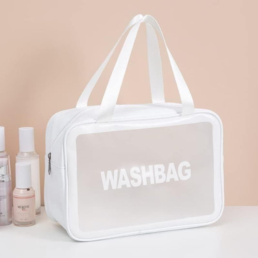 Waterproof Travel Toiletry Bag Set (3pcs) – Transparent PVC Organizers for Women
