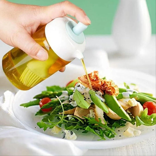 Cozynest 2-in-1 Oil Dispenser with Silicone Brush – Easy, Mess-Free Cooking