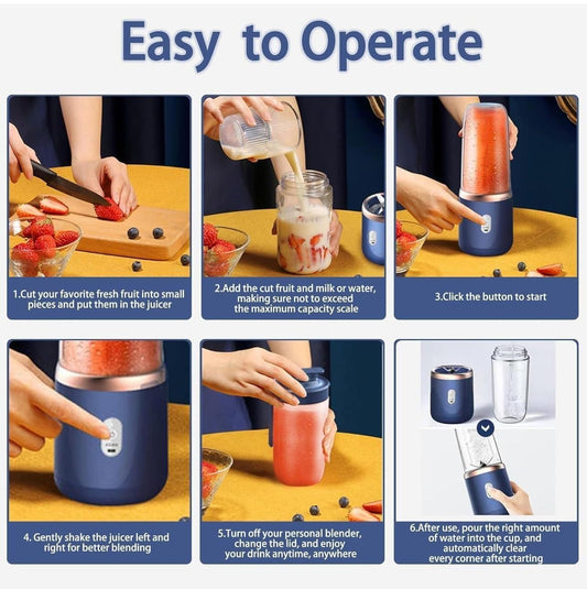 Cozynest BlendBuddy™ – Small Portable Juicer for Smoothies, Juices & More