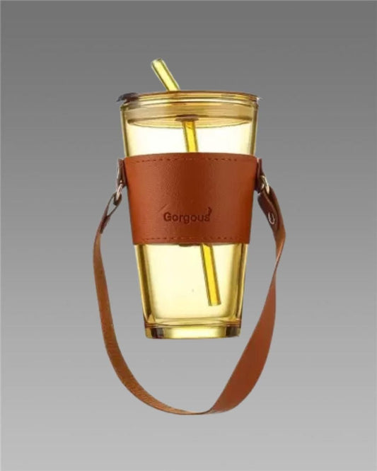 Cozynest™ Glass Tumbler with Straw & Lid – Sip in Style 💧✨
