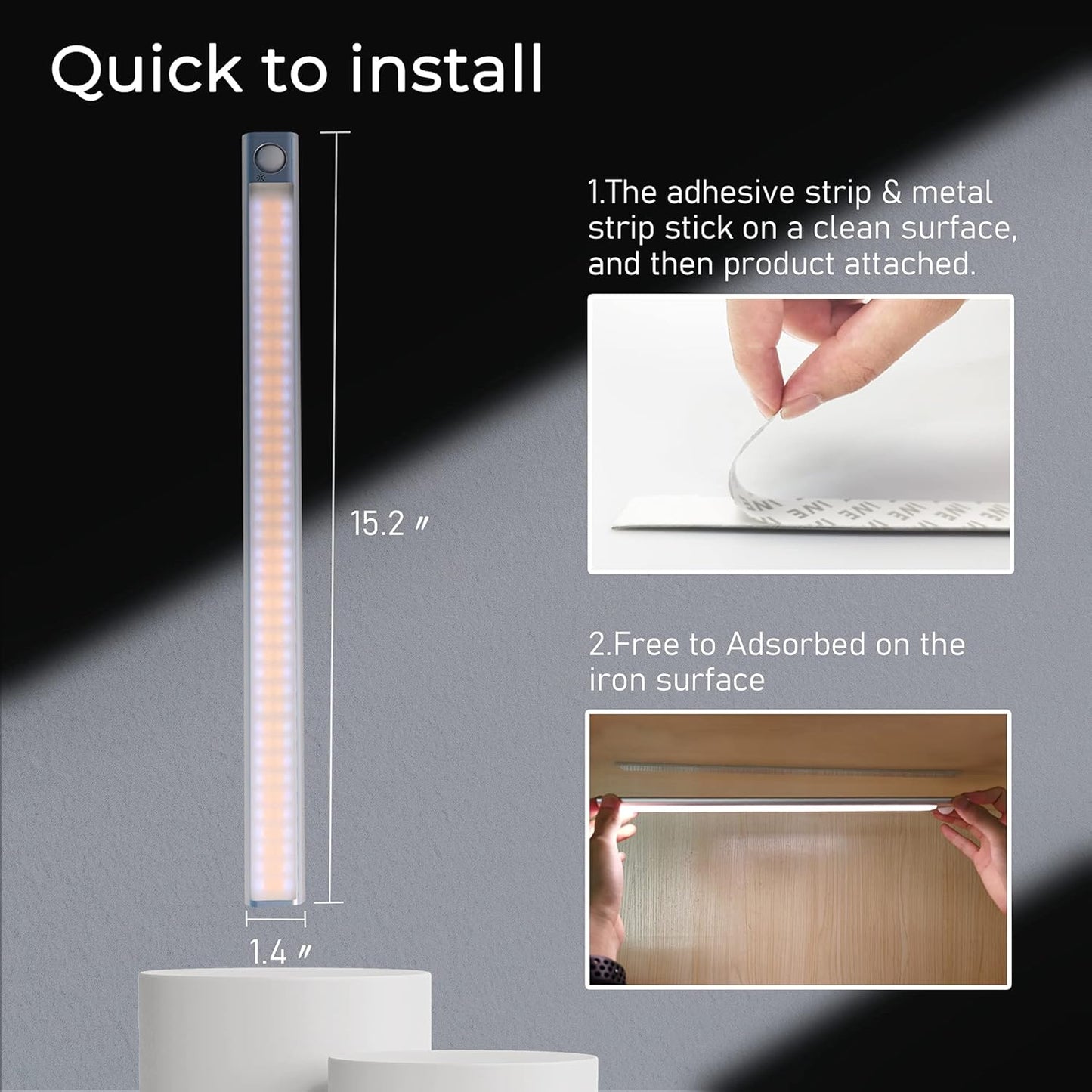 Cozynest AutoGlow™ – Smart Motion Sensor LED Strip (Rechargeable)