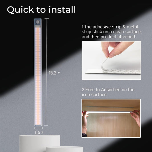 Cozynest AutoGlow™ – Smart Motion Sensor LED Strip (Rechargeable)