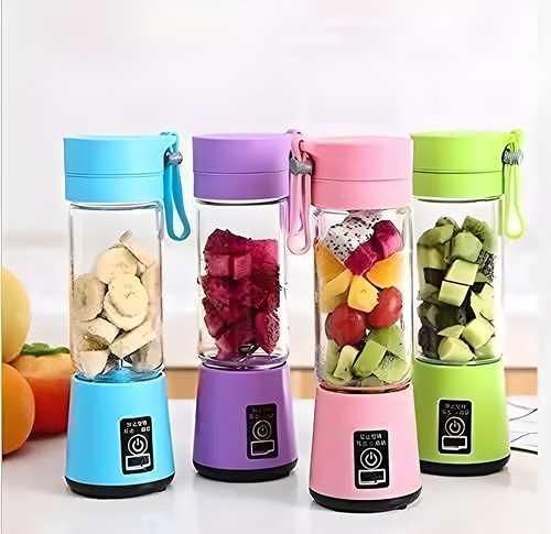 Cozynest™ 6-Blade USB Juicer – Portable Smoothie & Shake Maker (380ml)